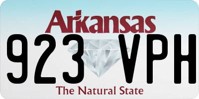 AR license plate 923VPH