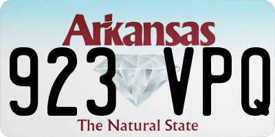 AR license plate 923VPQ