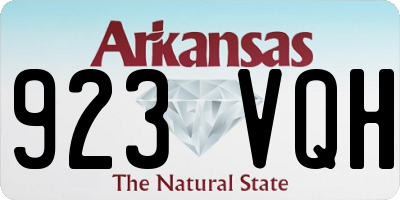 AR license plate 923VQH