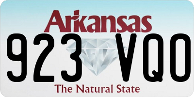 AR license plate 923VQO