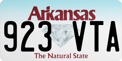 AR license plate 923VTA