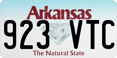 AR license plate 923VTC
