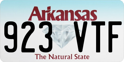 AR license plate 923VTF