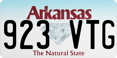 AR license plate 923VTG