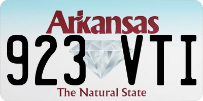 AR license plate 923VTI