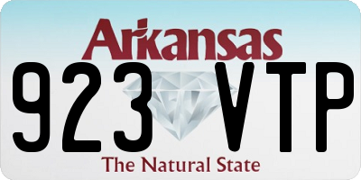 AR license plate 923VTP