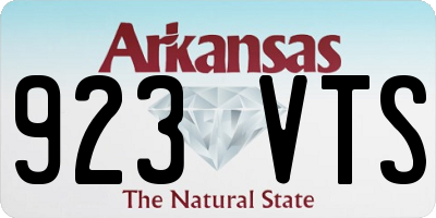 AR license plate 923VTS