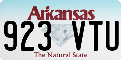 AR license plate 923VTU