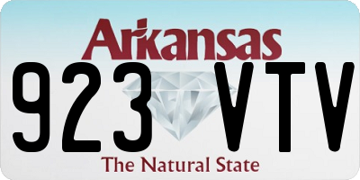 AR license plate 923VTV