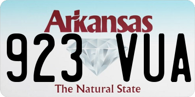 AR license plate 923VUA