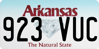 AR license plate 923VUC