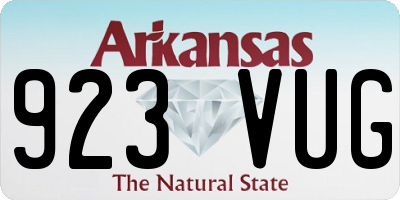 AR license plate 923VUG