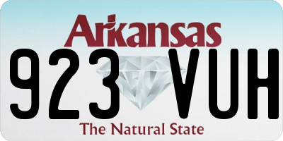 AR license plate 923VUH