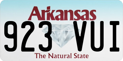 AR license plate 923VUI
