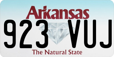 AR license plate 923VUJ