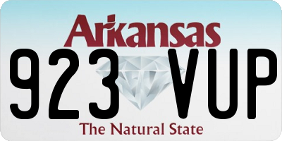 AR license plate 923VUP