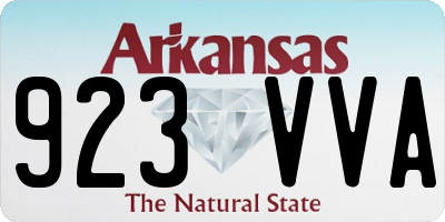 AR license plate 923VVA