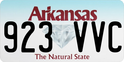 AR license plate 923VVC