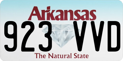 AR license plate 923VVD