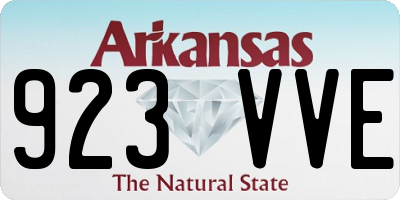 AR license plate 923VVE