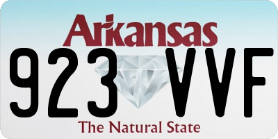 AR license plate 923VVF