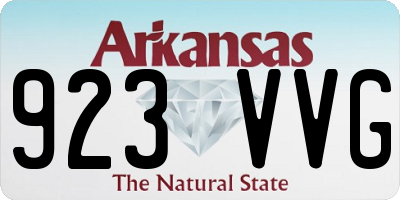 AR license plate 923VVG