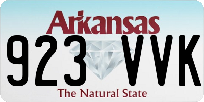 AR license plate 923VVK