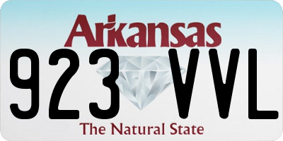AR license plate 923VVL