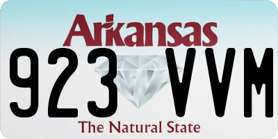AR license plate 923VVM