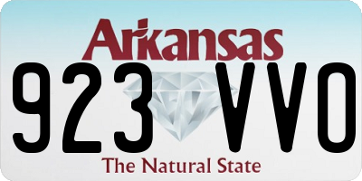 AR license plate 923VVO