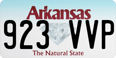 AR license plate 923VVP