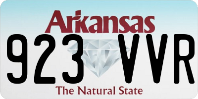 AR license plate 923VVR