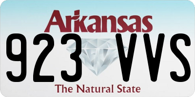 AR license plate 923VVS