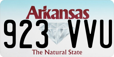 AR license plate 923VVU