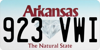 AR license plate 923VWI