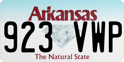 AR license plate 923VWP