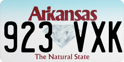 AR license plate 923VXK