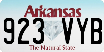 AR license plate 923VYB