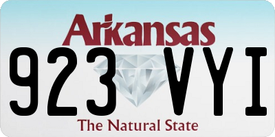 AR license plate 923VYI