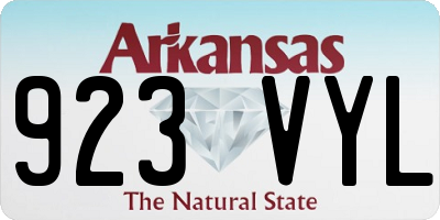 AR license plate 923VYL