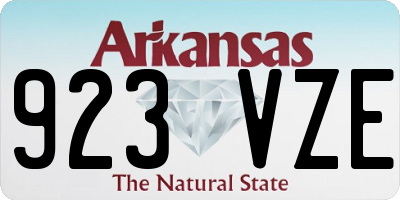 AR license plate 923VZE