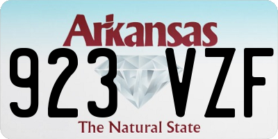AR license plate 923VZF