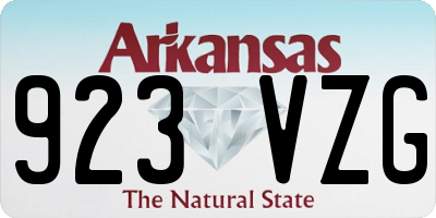AR license plate 923VZG