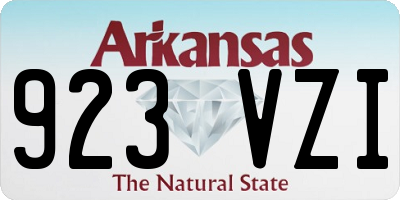 AR license plate 923VZI