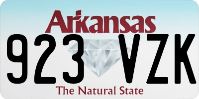 AR license plate 923VZK
