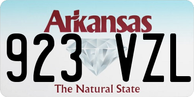 AR license plate 923VZL