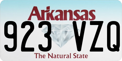 AR license plate 923VZQ