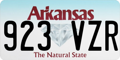 AR license plate 923VZR