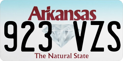 AR license plate 923VZS