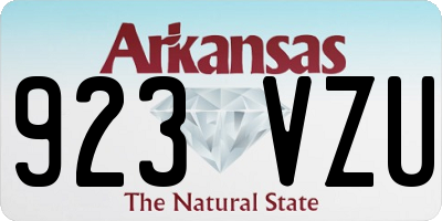 AR license plate 923VZU
